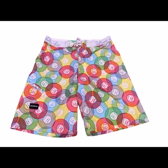 New Pull In Men’s Clash Multi Color Surf Short - Picture 1 of 3
